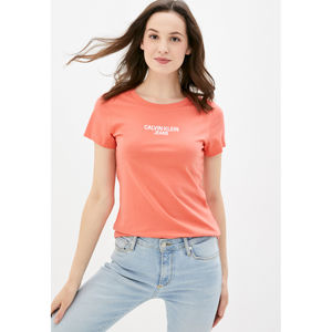 Calvin Klein dámské oranžové triko - S (SM9)